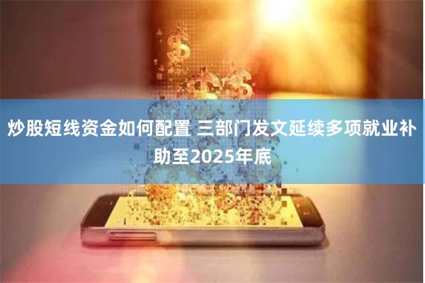 炒股短线资金如何配置 三部门发文延续多项就业补助至2025年底