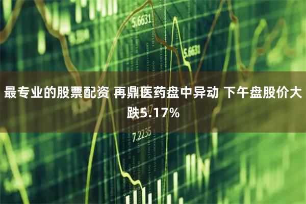 最专业的股票配资 再鼎医药盘中异动 下午盘股价大跌5.17%