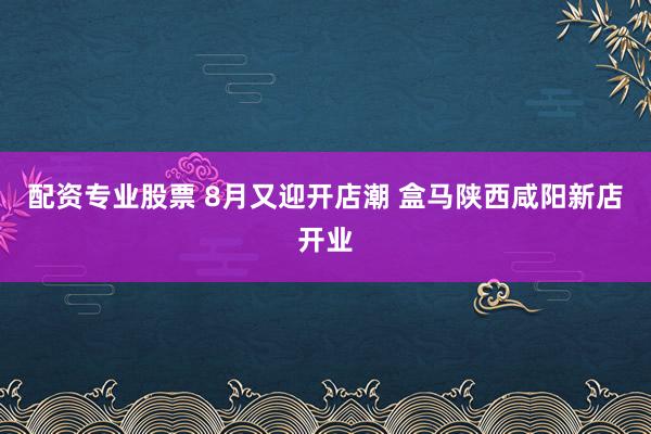 配资专业股票 8月又迎开店潮 盒马陕西咸阳新店开业